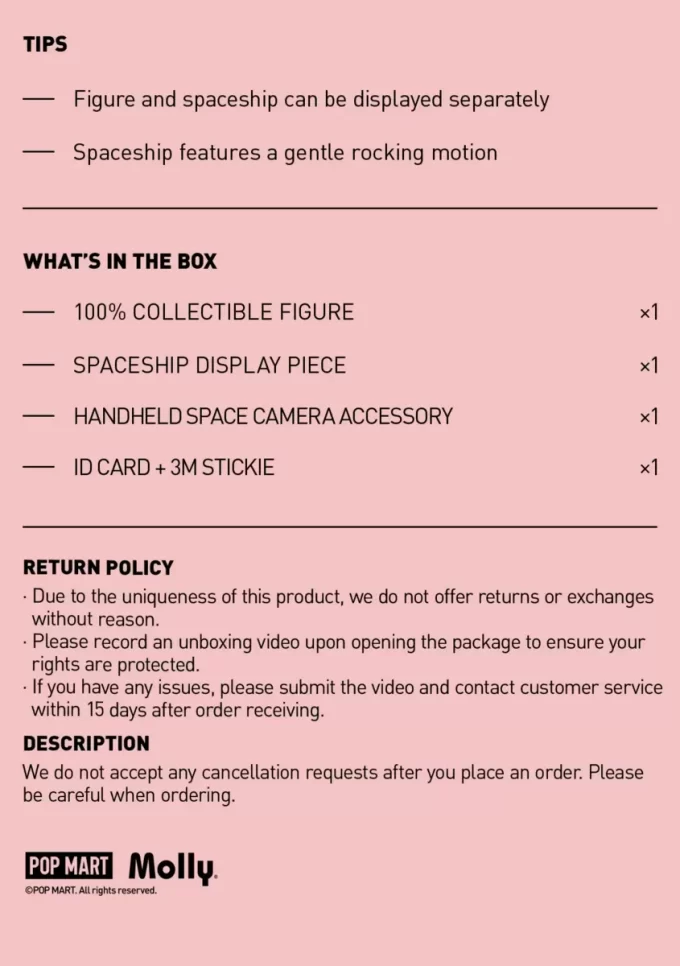 MEGA SPACE MOLLY Serie 100% Floreciente-Rosa