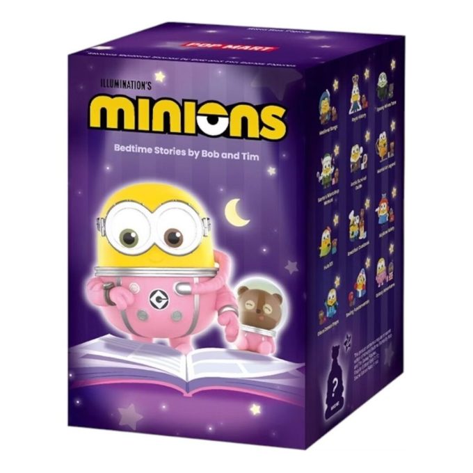 Minions – Cuentos para dormir de Bob y Tim – Figuras – Estuche sellado (1 caja sorpresa)