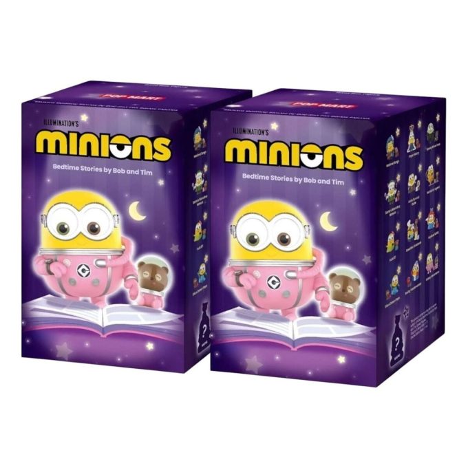 Minions Cuentos para dormir de Bob y Tim Figuras Estuche Sellado (2 Cajas Sorpresa)