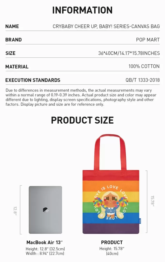 ¡Ánimo, bebé llorón! Serie – Bolsa de lona