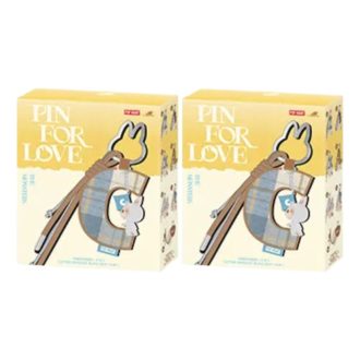 Pin Labubu para colgante con carta de amor en estuche sellado (A-M) (2 cajas sorpresa)
