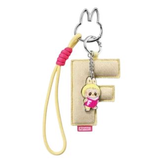 Pin Labubu para colgante con letra de amor “F”