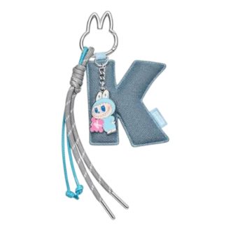 Pin Labubu para colgante con letra de amor “K”