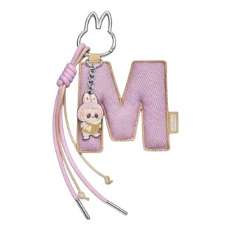 Pin Labubu para colgante con letra de amor “M”