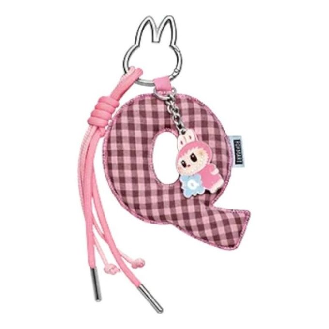 Pin Labubu para colgante de letra de amor “Q”