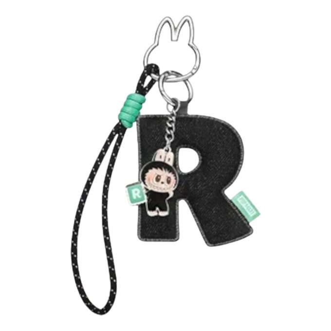 Pin Labubu para colgante de letra de amor “R”