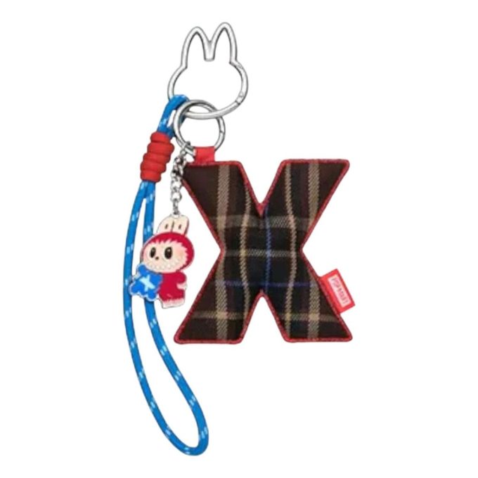 Pin Labubu para colgante de letra de amor “X”