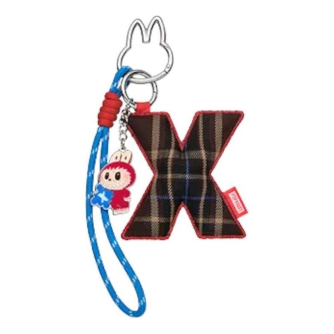 Pin Labubu para colgante de letra de amor “X”