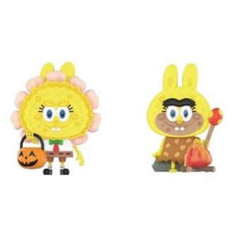 Pop Mart x Bob Esponja Los Monstruos Labubu “Jack O Lantern y la comedia antes”