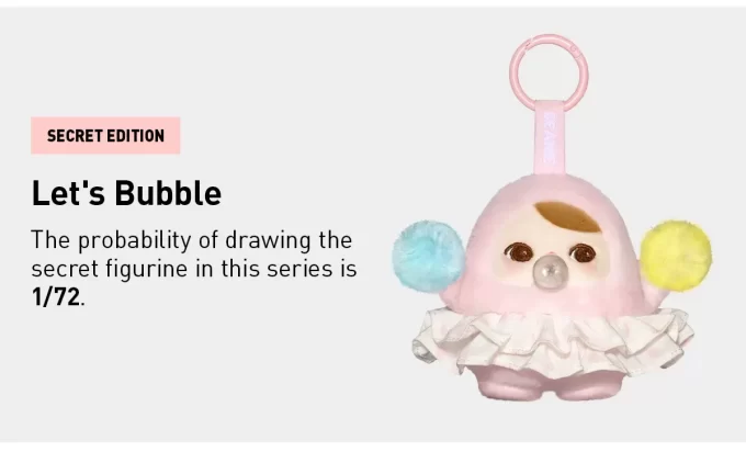 PUCKY BEANIE BUBBLE UP SERIES – Caja sorpresa con colgante de peluche