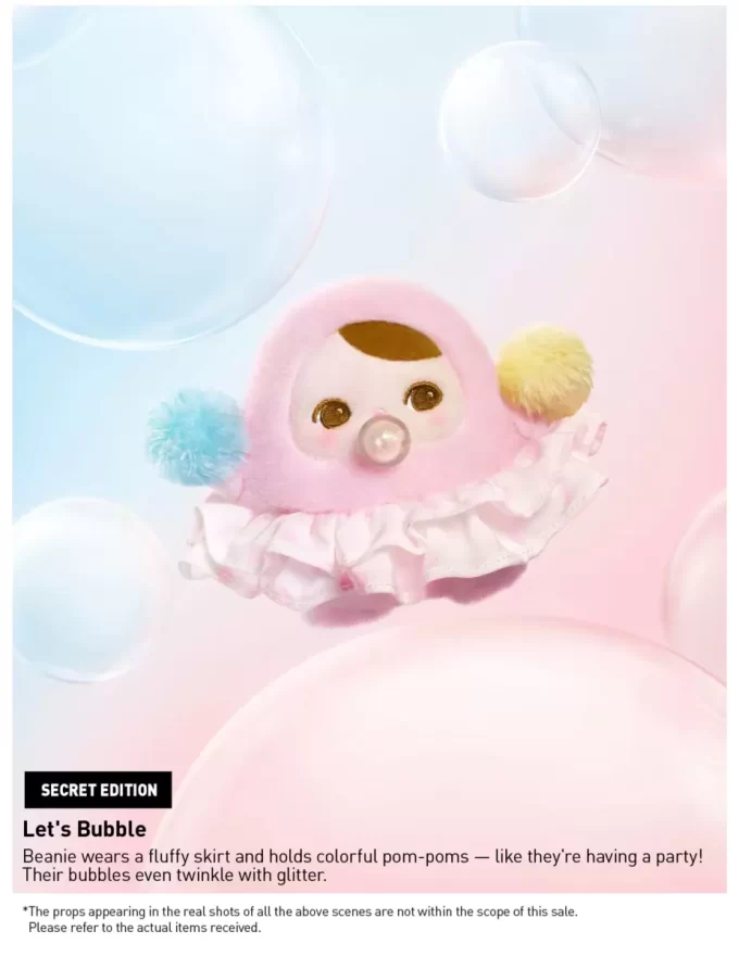 PUCKY BEANIE BUBBLE UP SERIES – Caja sorpresa con colgante de peluche