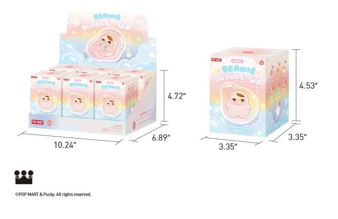 PUCKY BEANIE BUBBLE UP SERIES – Caja sorpresa con colgante de peluche