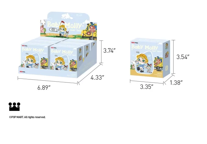 Serie Baby Molly y Baby Tabby – Caja sorpresa con imán para refrigerador Serie Baby Molly y Baby Tabby – Caja sorpresa con imán para refrigerador