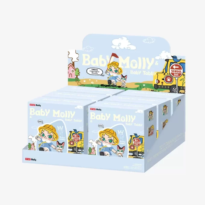 Serie Baby Molly y Baby Tabby – Caja sorpresa con imán para refrigerador Serie Baby Molly y Baby Tabby – Caja sorpresa con imán para refrigerador