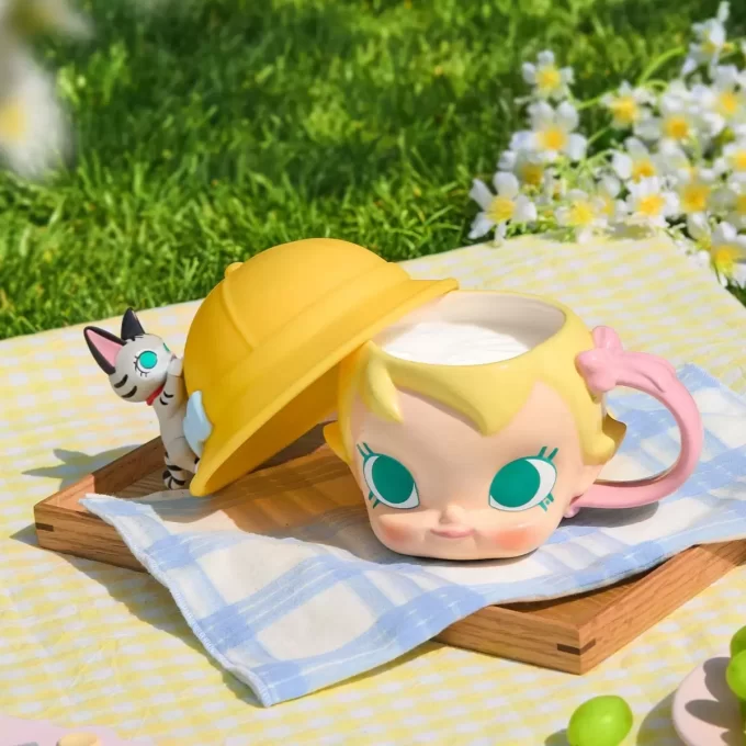 Serie Baby Molly y Baby Tabby – Taza de cerámica con cabeza grande