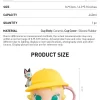 Serie Baby Molly y Baby Tabby – Taza de cerámica con cabeza grande
