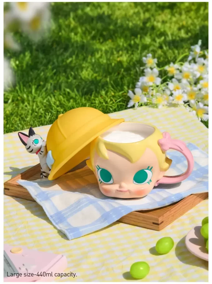 Serie Baby Molly y Baby Tabby – Taza de cerámica con cabeza grande