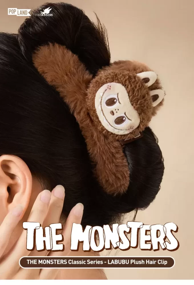 Serie Clásica LOS MONSTRUOS – Pinza para el pelo de peluche LABUBU