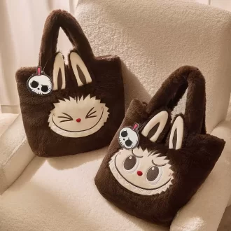Serie de bolsos clásicos: bolso de felpa reversible LABUBU