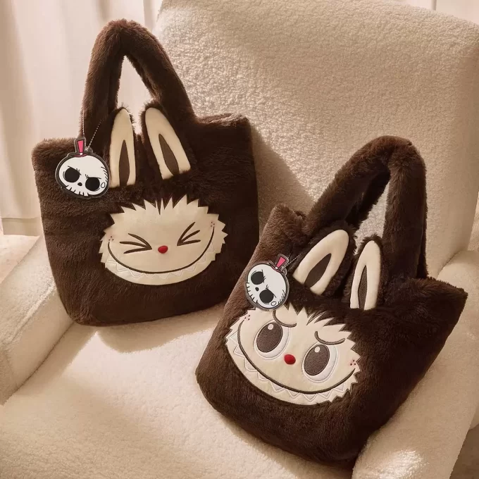 Serie de bolsos clásicos: bolso de felpa reversible LABUBU