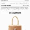 Serie de bolsos clásicos: bolso tote de peluche LABUBU (marrón)