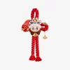 Serie de celebración de Año Nuevo de la Serpiente Adinerada – Decoración de puerta de peluche LABUBU