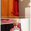Serie de celebración de Año Nuevo de la Serpiente Adinerada – Decoración de puerta de peluche LABUBU