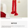 Serie de celebración de Año Nuevo de la Serpiente Adinerada – Decoración de puerta de peluche LABUBU