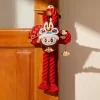 Serie de celebración de Año Nuevo de la Serpiente Adinerada – Decoración de puerta de peluche LABUBU