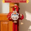 Serie de celebración de Año Nuevo de la Serpiente Adinerada – Decoración de puerta de peluche LABUBU