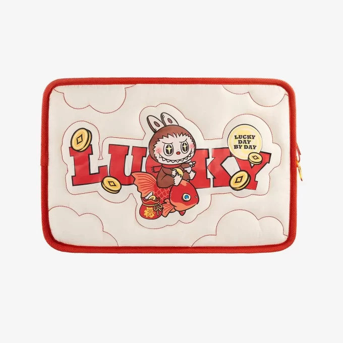 Serie de celebración de Año Nuevo de Wealthy Snake: Bolso para portátil LABUBU