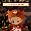 Serie DIMOO “Letras del muñeco de nieve” –  Muñeca de algodón de 15,7 pulgadas