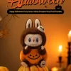 Serie Fiesta de Halloween – Colgante de peluche de vinilo de calabaza sentada