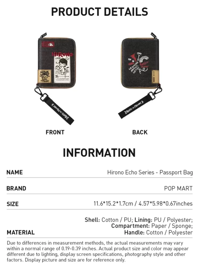 Serie Hirono Echo – Bolsa para pasaporte