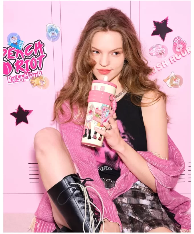 Serie Hora Punta de Peach Riot – Vaso de Pajita Serie Hora Punta de Peach Riot – Vaso de Pajita