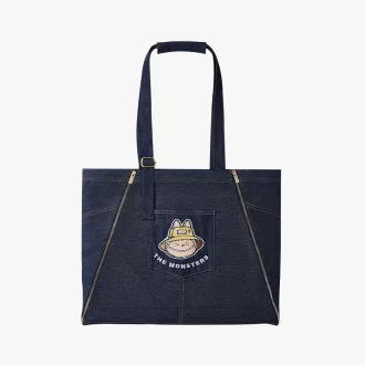 SERIE LOS MONSTRUOS CAEN EN SALVAJE – Bolsa de mezclilla con delantal