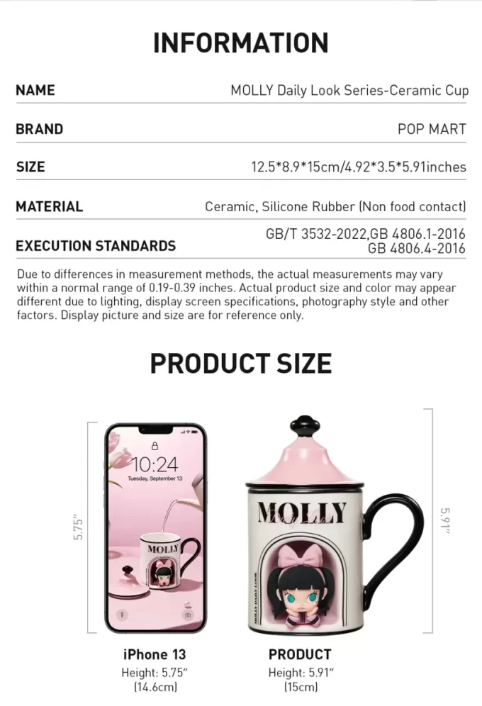 Serie MOLLY Daily Look – Taza de cerámica