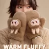 Serie navideña cálida y esponjosa: guantes de peluche LABUBU Serie navideña cálida y esponjosa: guantes de peluche LABUBU