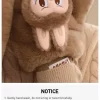 Serie navideña cálida y esponjosa: guantes de peluche LABUBU Serie navideña cálida y esponjosa: guantes de peluche LABUBU