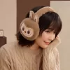 Serie navideña cálida y esponjosa: orejeras de peluche LABUBU