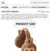 Serie navideña cálida y esponjosa: orejeras de peluche LABUBU