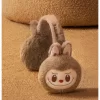 Serie navideña cálida y esponjosa: orejeras de peluche LABUBU