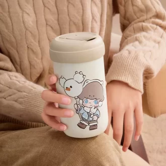 Serie navideña cálida y esponjosa – Taza de vacío DIMOO