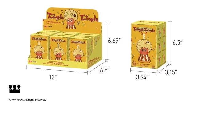Serie Twinkle Twinkle Be A Little Star: Caja sorpresa con colgante de peluche