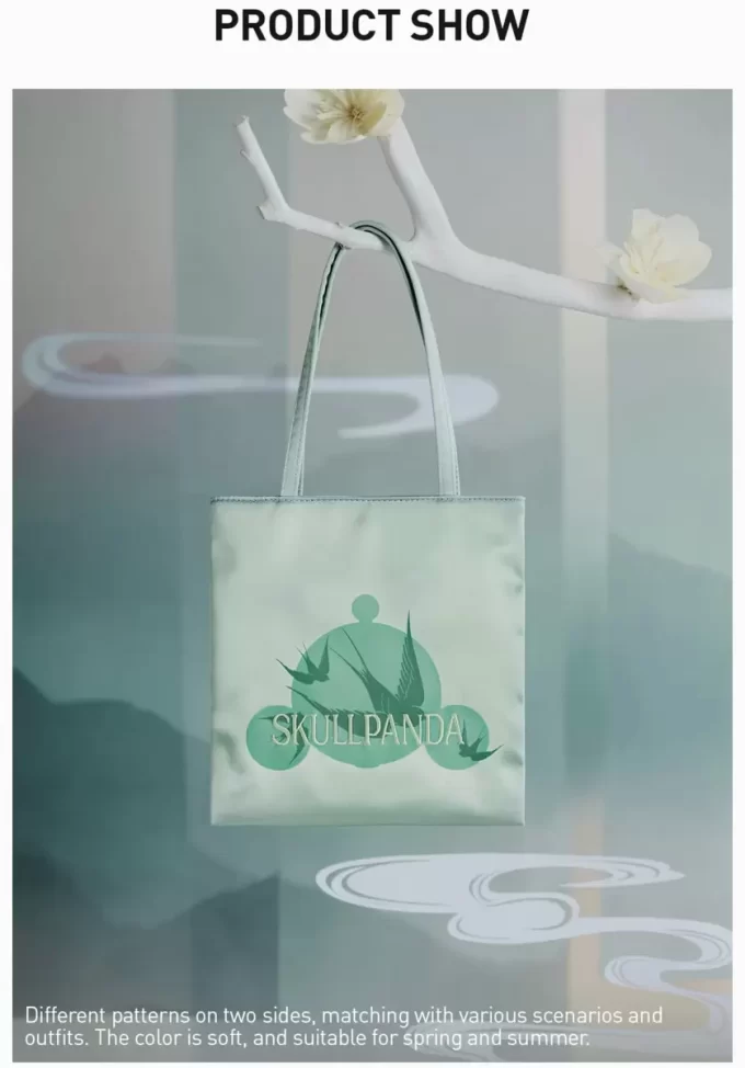 SKULLPANDA Bolso de mano de la serie Mirage SKULLPANDA Bolso de mano de la serie Mirage