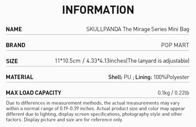SKULLPANDA Minibolso Serie Mirage