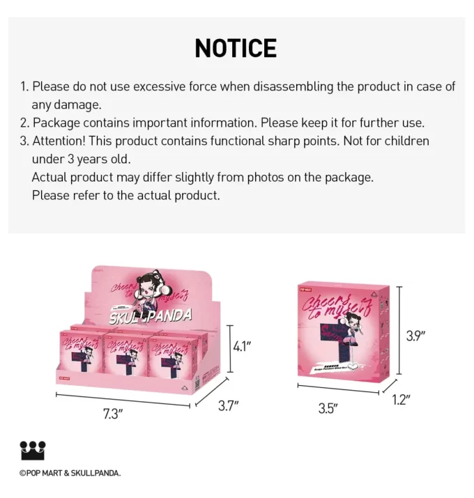 SKULLPANDA SALUDA A MÍ SERIE – Caja sorpresa con colgante de insignia SKULLPANDA SALUDA A MÍ SERIE – Caja sorpresa con colgante de insignia