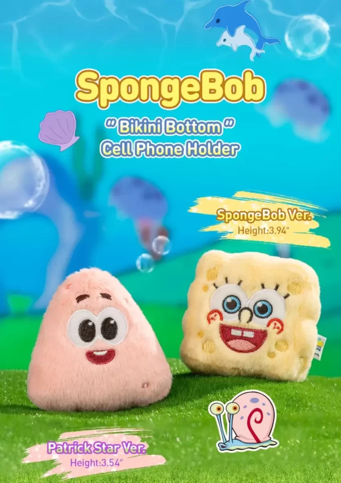 Soporte para teléfono móvil Bob Esponja – Fondo de bikini