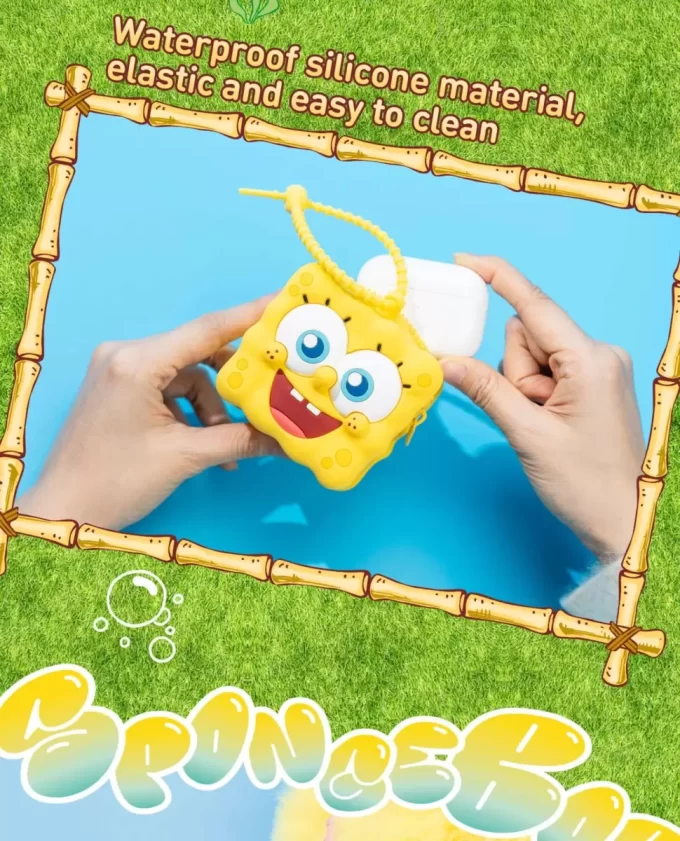 Soporte para teléfono móvil Bob Esponja – Fondo de bikini