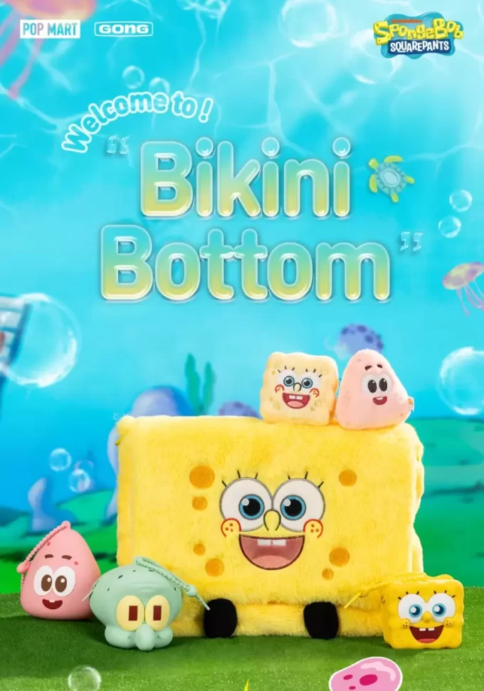 Soporte para teléfono móvil Bob Esponja – Fondo de bikini